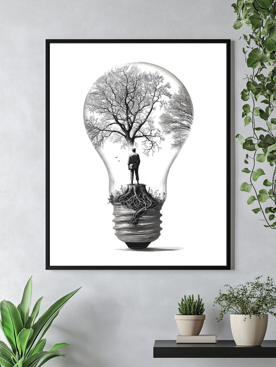 Tree of Life — Illustration Print. — room view 4