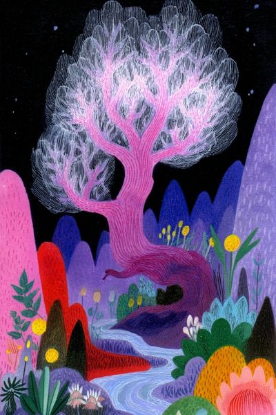 Whimsical Tree Landscape