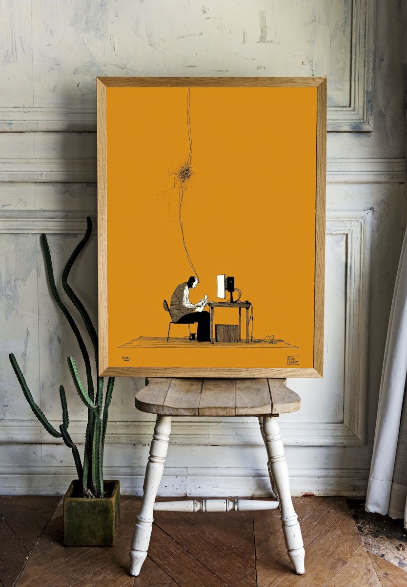 Focused Mind — Illustration Print room preview