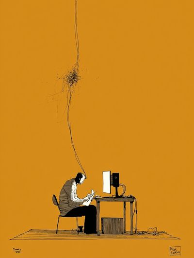 Focused Mind — Illustration Print. poster print