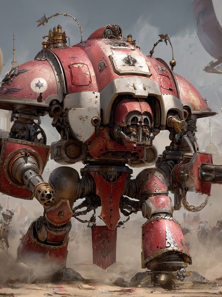 Ar d War Mech Sci-Fi Poster. poster — illustration art