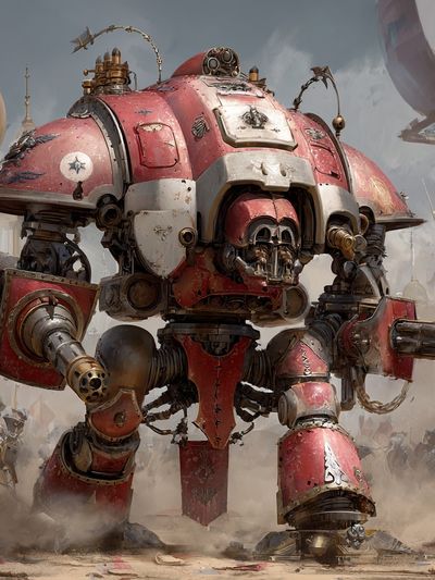 Ar d War Mech Sci-Fi Poster. poster print