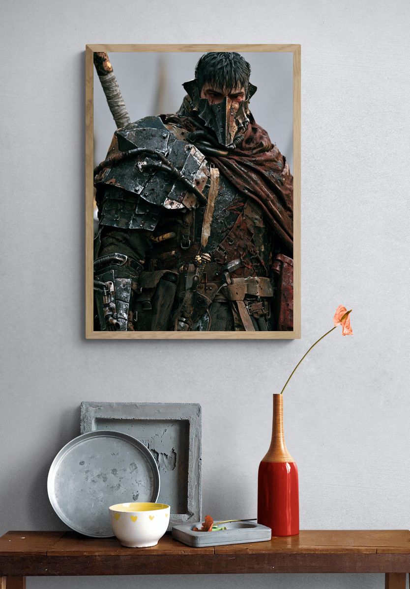 Armored Warrior Fantasy Poster. — room view 3