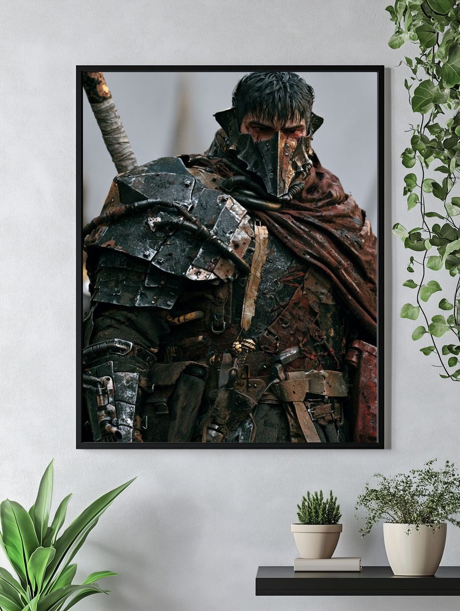 Armored Warrior Fantasy Poster. — room view 4