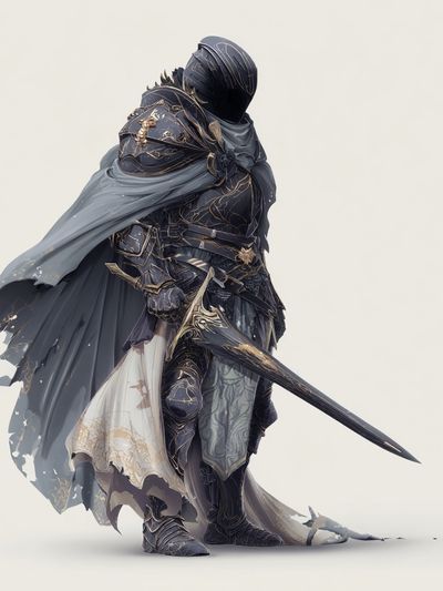 Armored Knight Fantasy Print.