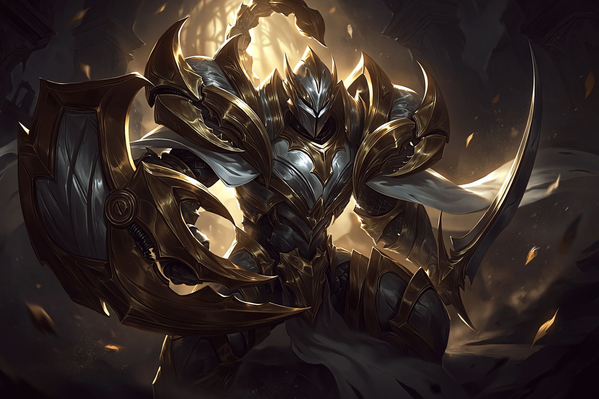 Armored Dark Knight Illustration Poster. poster detail