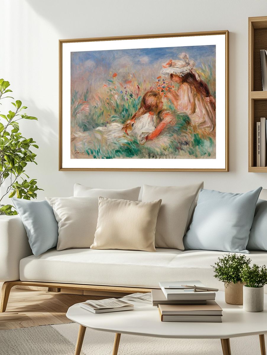 Auguste Renoir art print printable. — room view 2
