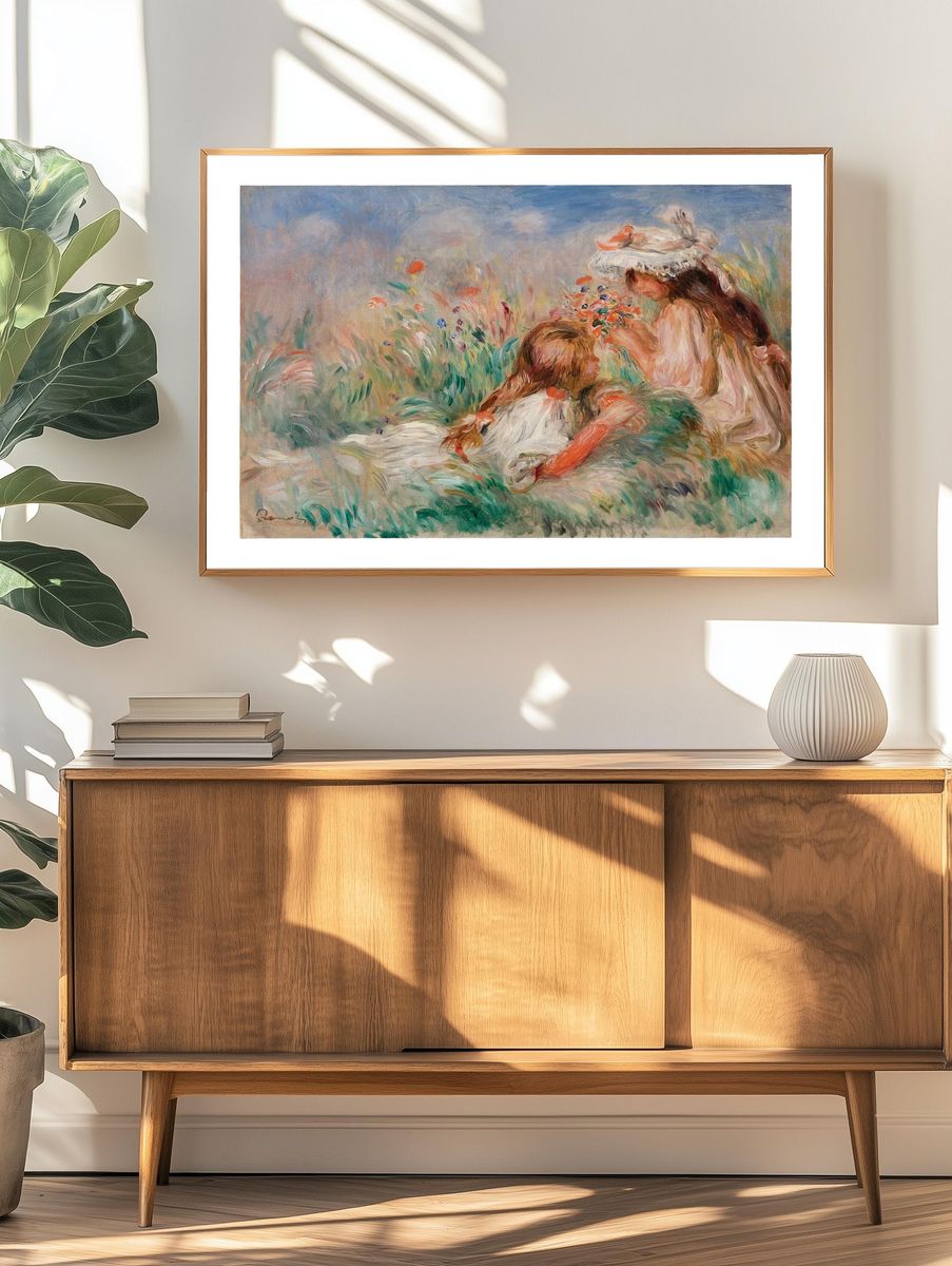 Auguste Renoir art print printable. — room view 3