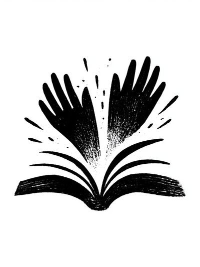 Open Book Ink Poster.