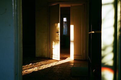 Sunlit Doorway Interior Photography Poster. poster