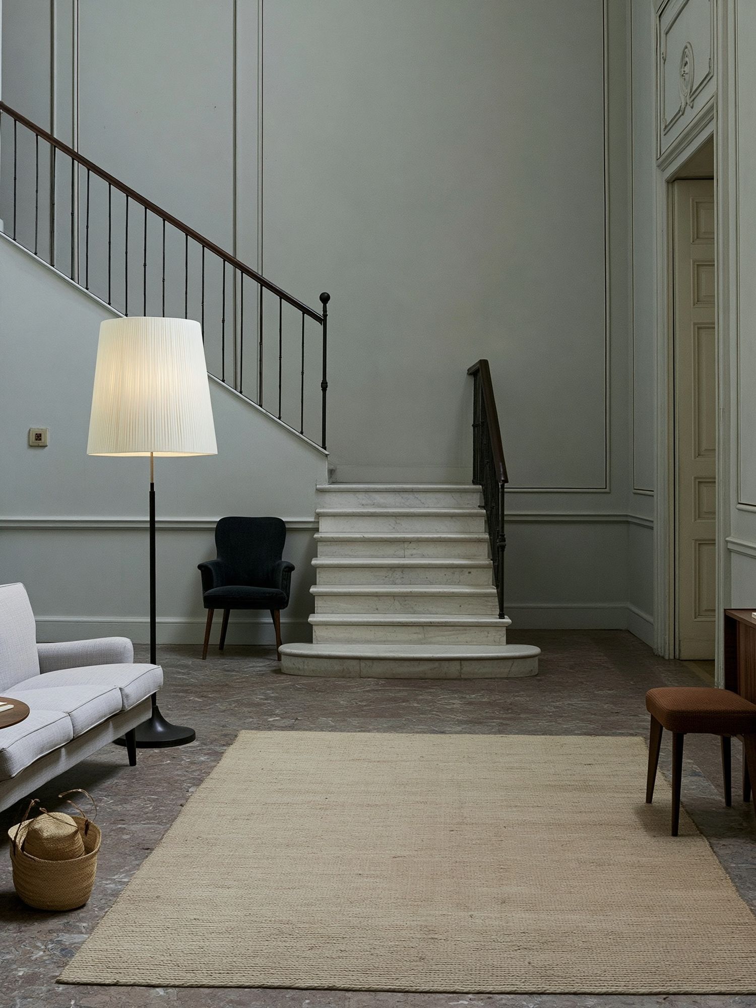 Elegant Staircase Interior Photography Poster. poster detail