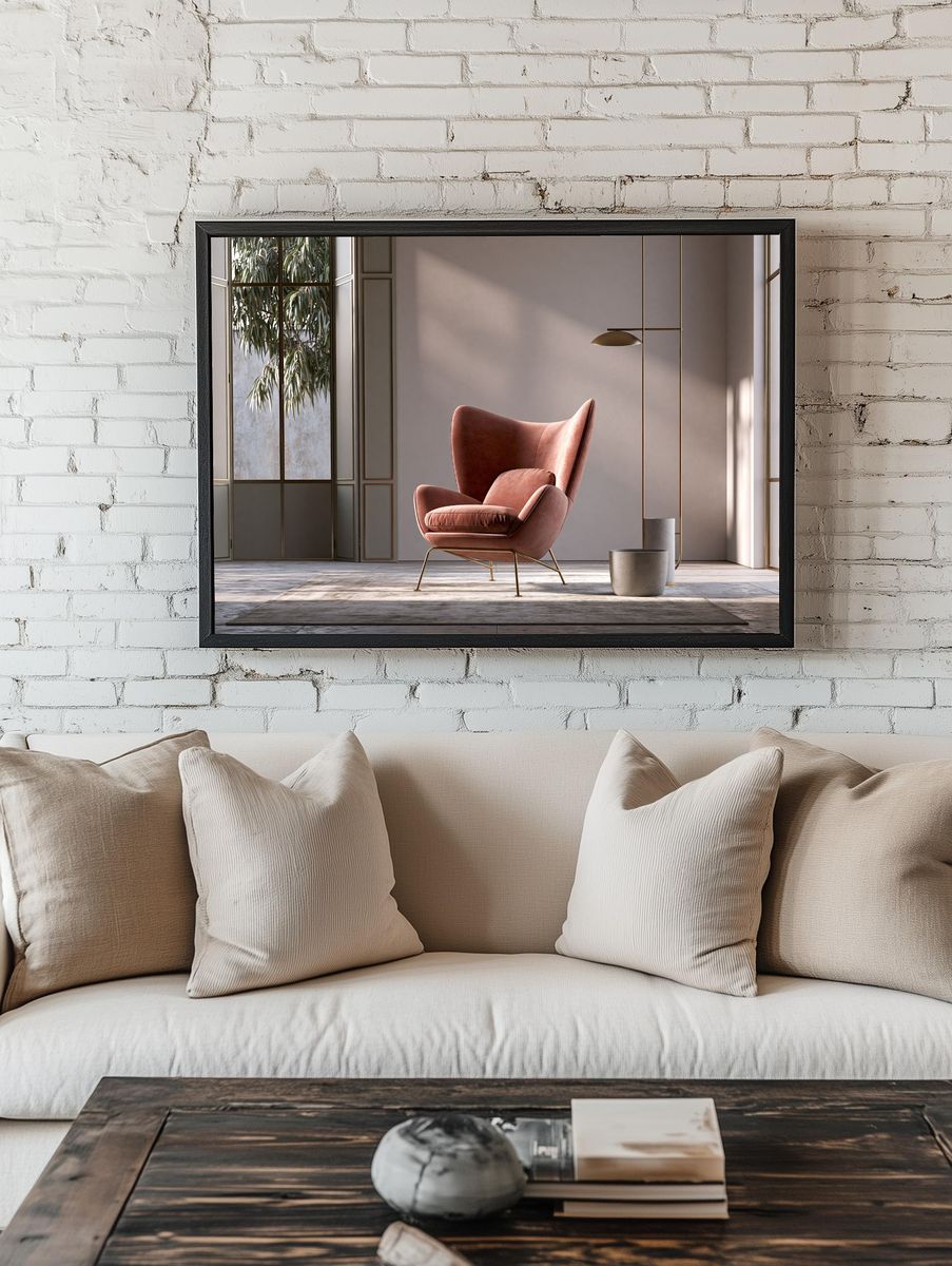 Modern Lounge Chair Interior Print. room preview