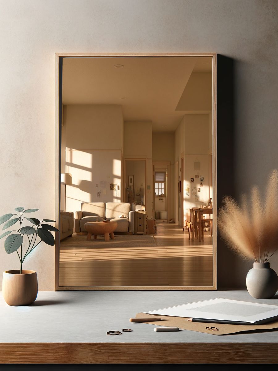 Sunlit Minimalist Interior Poster. — room view 2