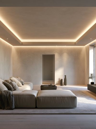 Minimalist Luxury Living Room Print. poster