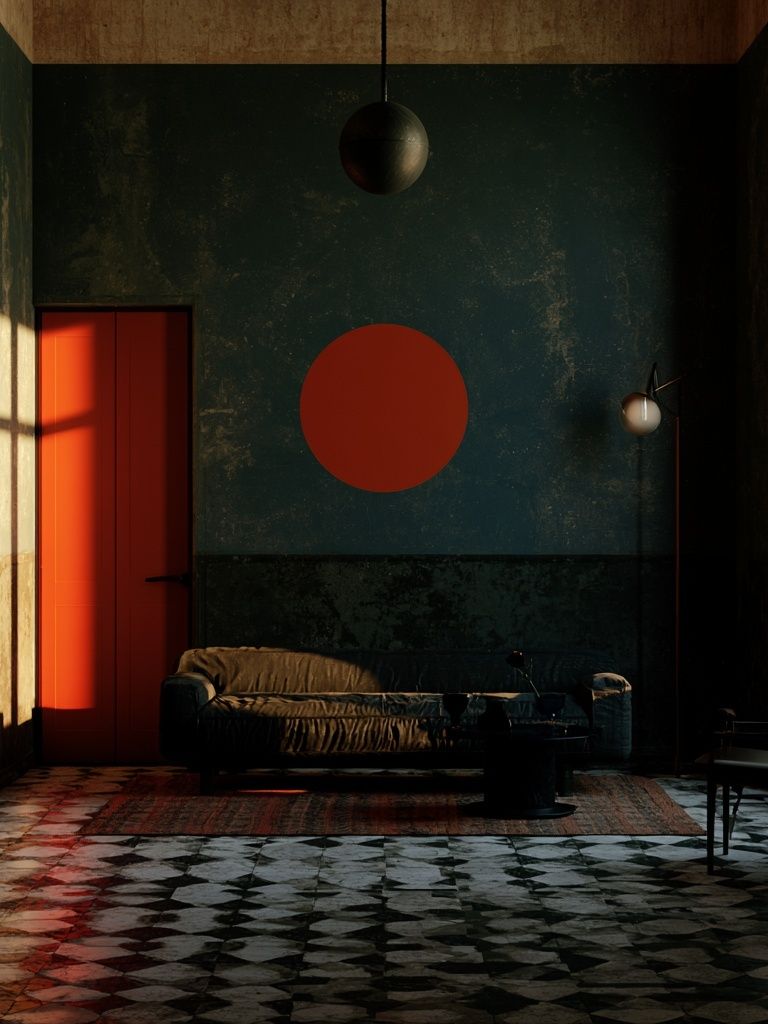 Moody Modern Interior Photography Poster. poster detail