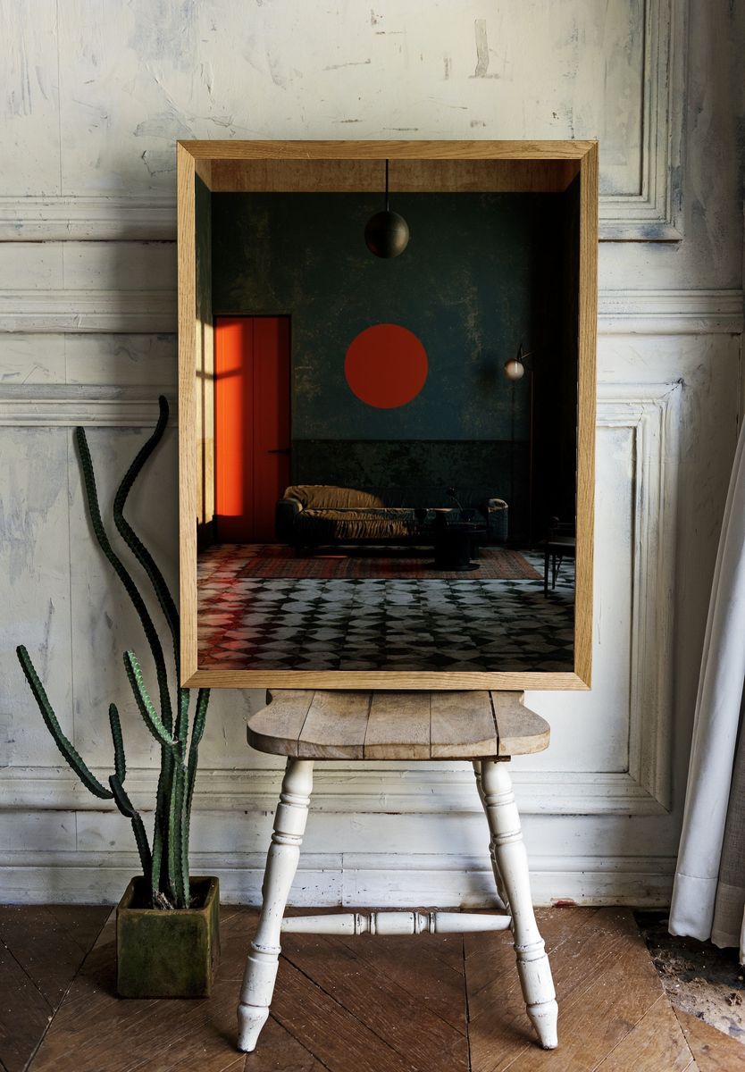 Moody Modern Interior Photography Poster. — room view 1