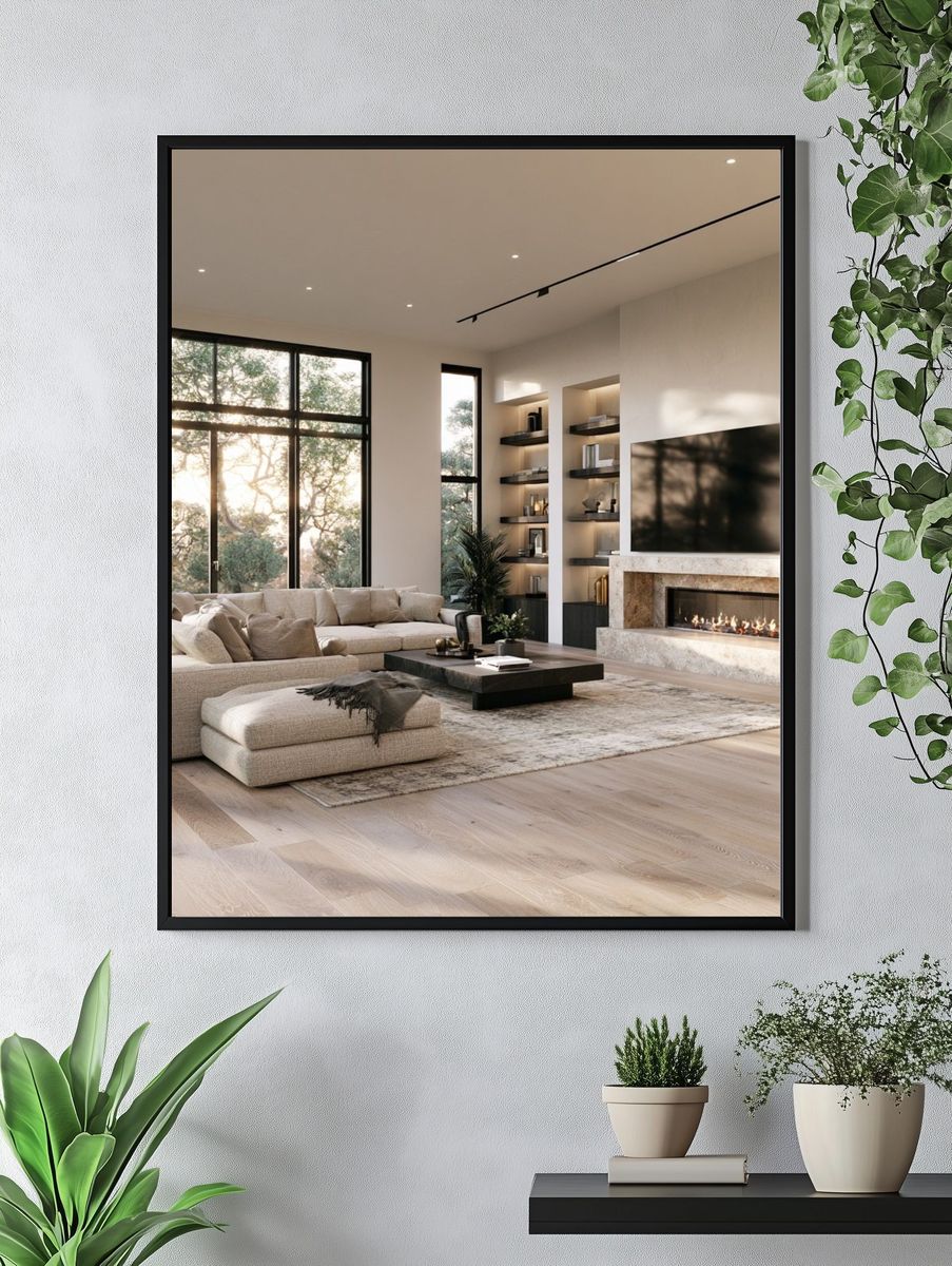Modern Luxury Living Room Photography Poster. — room view 4