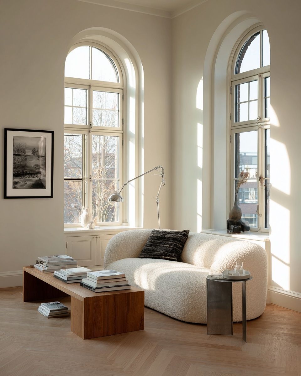 Sunlit Minimalist Interior Print. poster detail