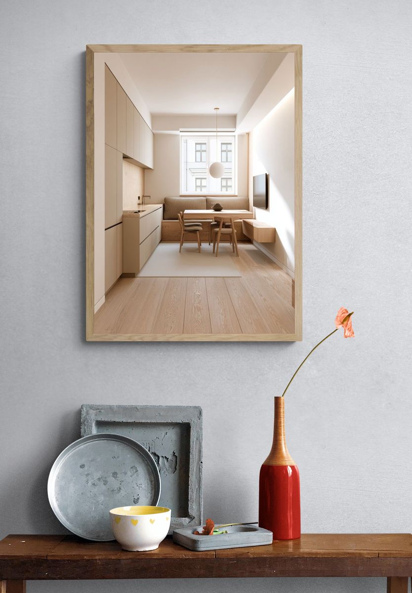 Minimalist Scandinavian Interior Poster. — room view 3