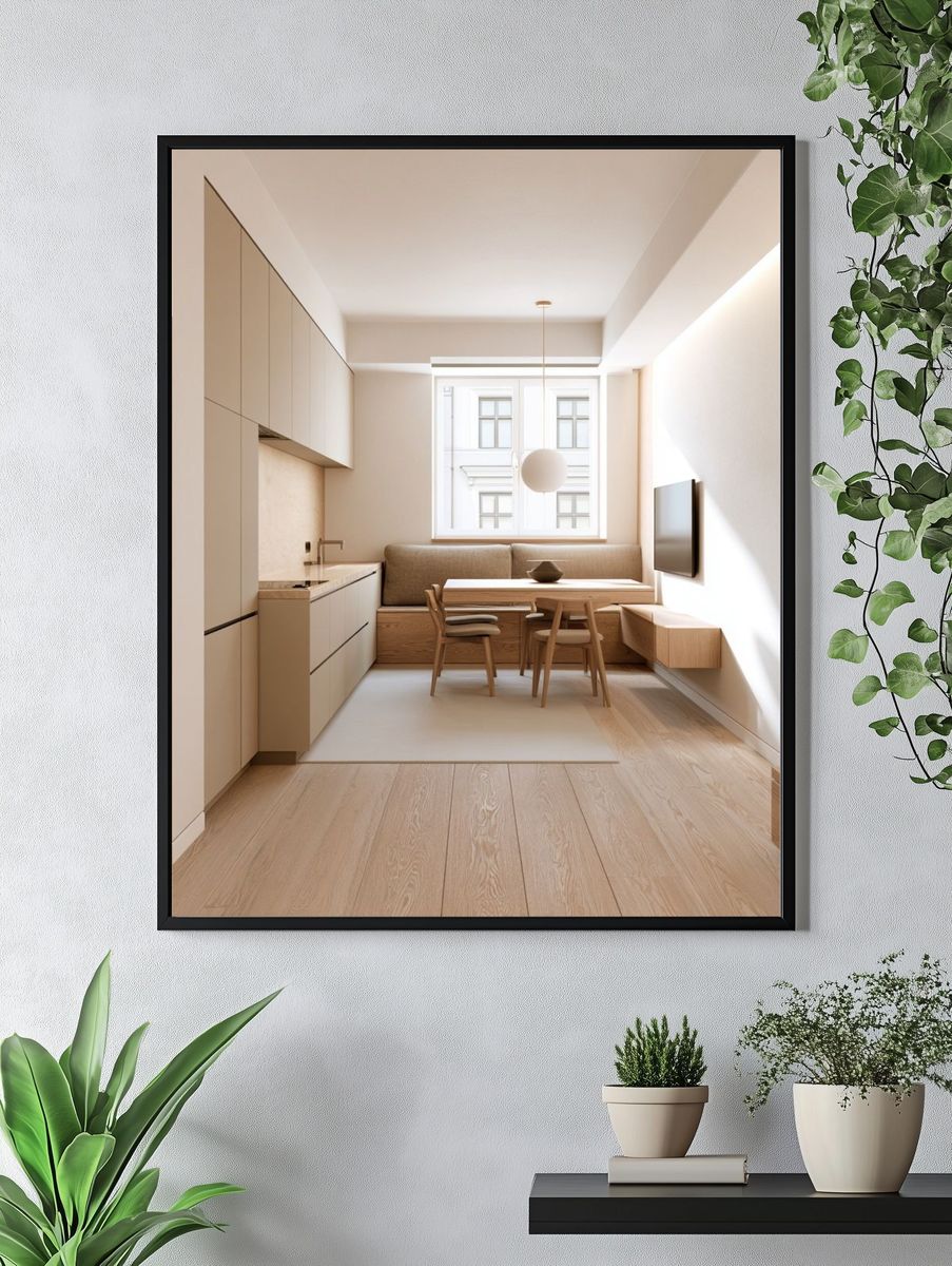 Minimalist Scandinavian Interior Poster. — room view 4