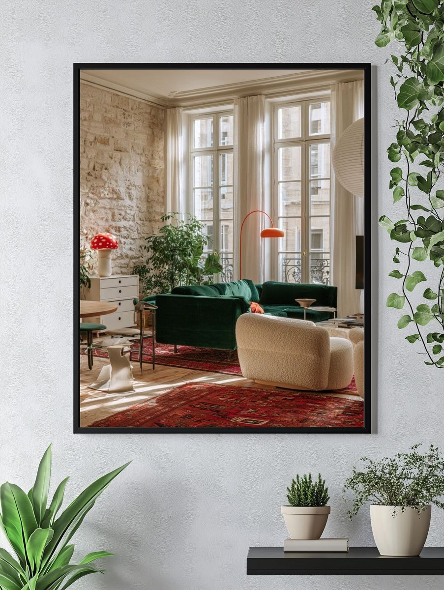 Parisian Loft Interior Photography Poster. — room view 4