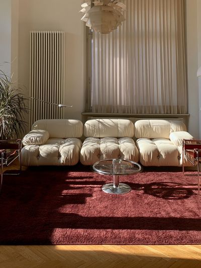 Sunlit Modern Living Room Photography Poster. poster
