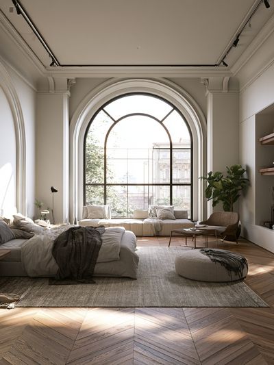 Elegant Arched Interior Photography Poster. poster print