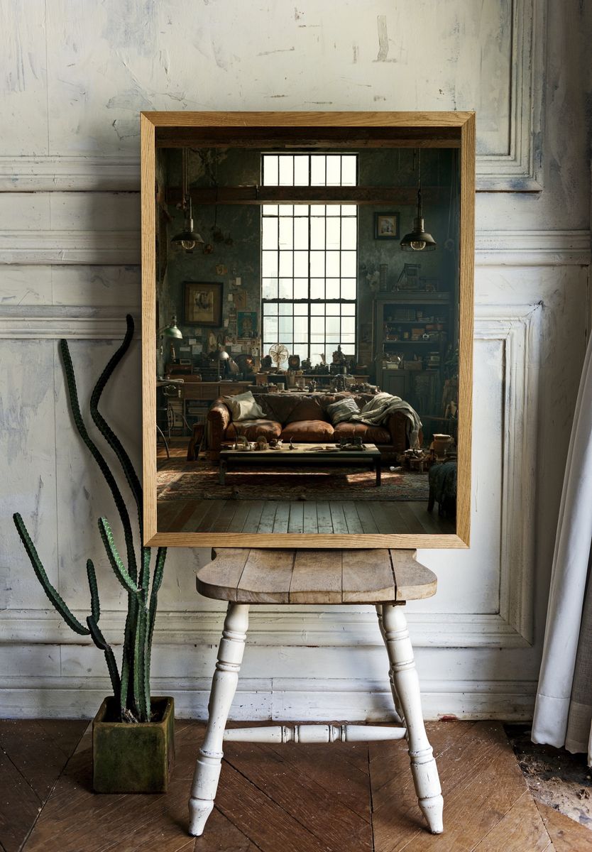 Industrial Loft Interior Photography Poster. room preview