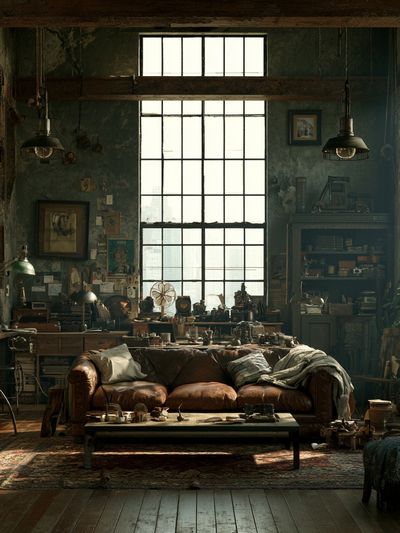 Industrial Loft Interior Photography Poster.