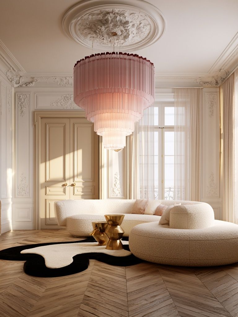 Parisian Luxury Interior Photography Poster. poster detail