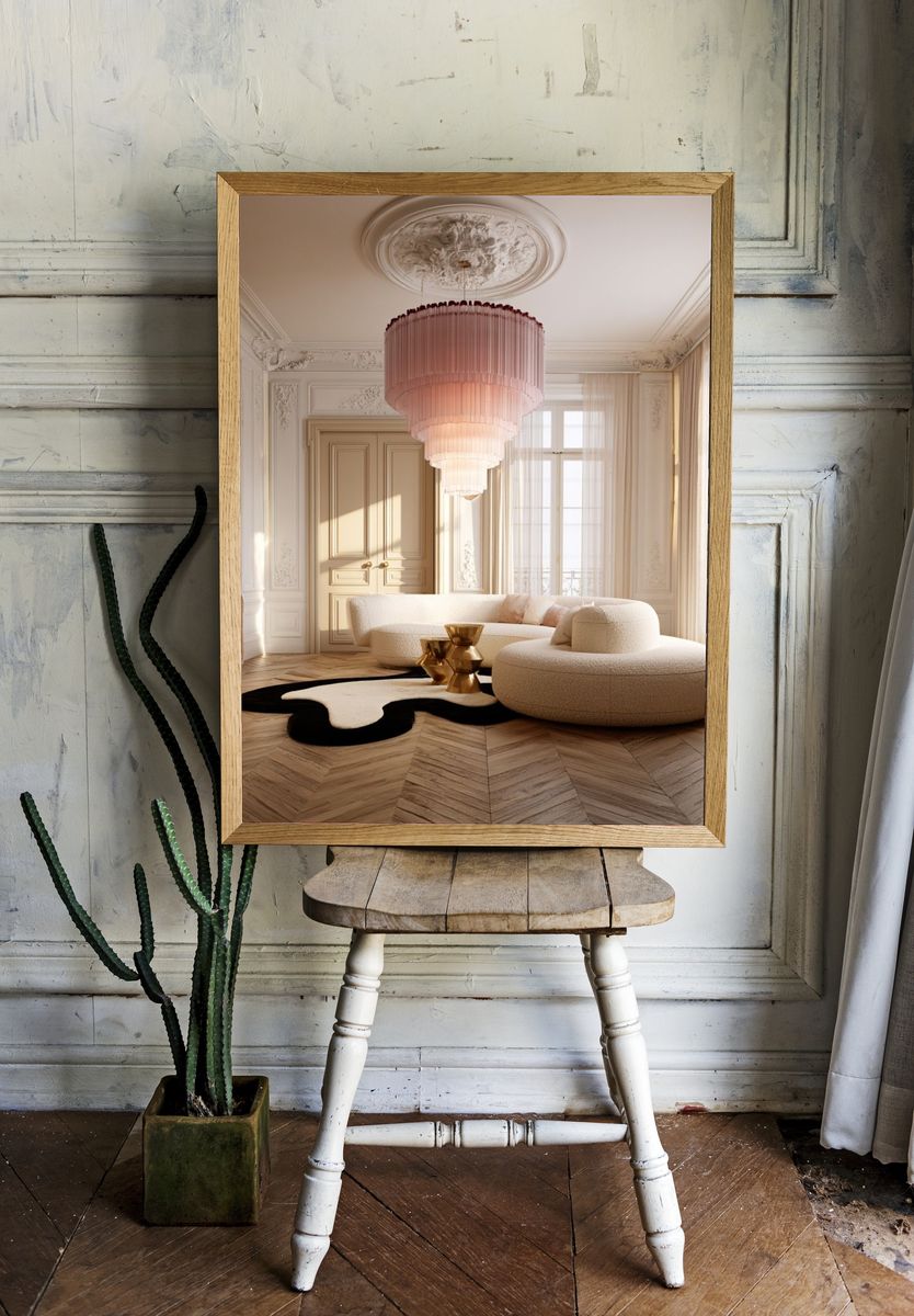 Parisian Luxury Interior Photography Poster. room preview
