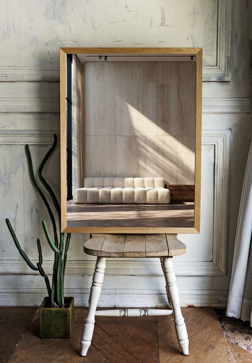 Sunlit Minimalist Interior Photography Poster. room preview