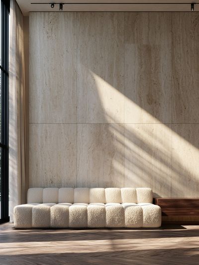 Sunlit Minimalist Interior Photography Poster. poster