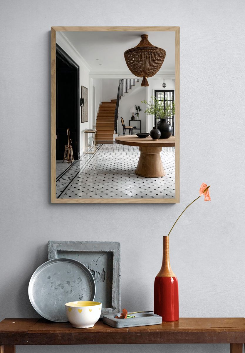 Elegant Entryway Interior Photography Poster. — room view 3