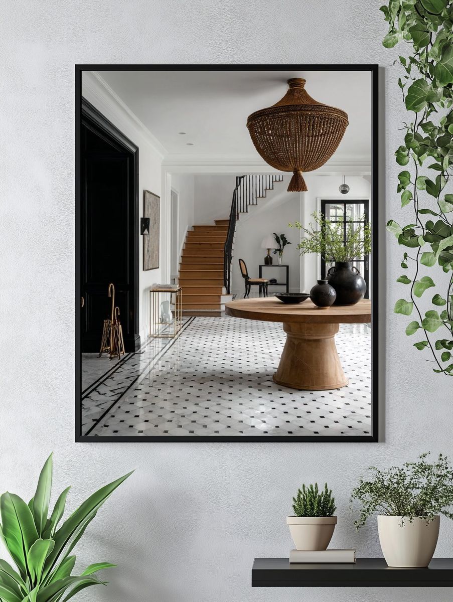 Elegant Entryway Interior Photography Poster. — room view 4