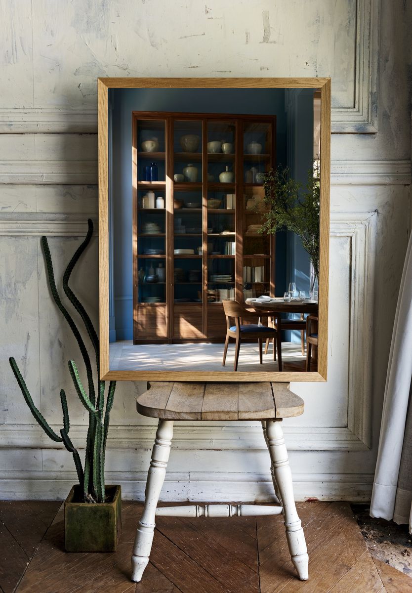 Blue Dining Room Interior Photography Poster. — room view 1