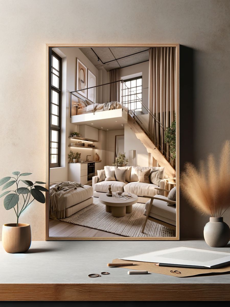 Modern Loft Interior Photography Poster. — room view 2