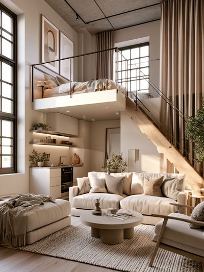 Modern Loft Interior Photography Poster. poster print