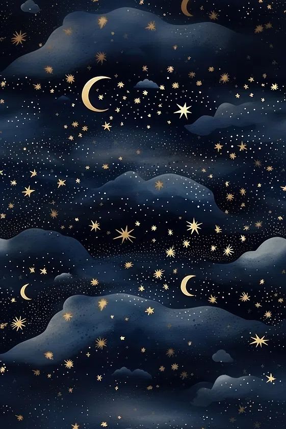 Starry Night Sky — Illustration Print. poster detail