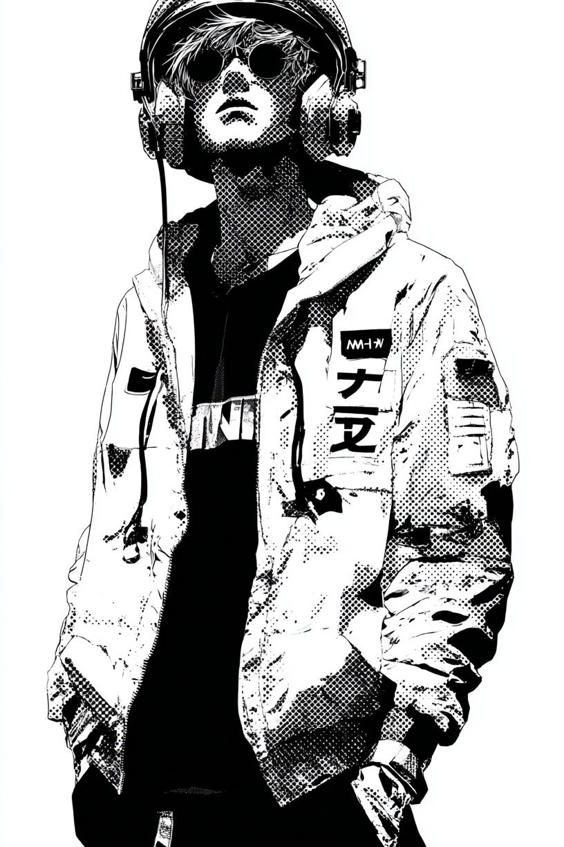 Stylish Urban Youth — Illustration Print. poster detail