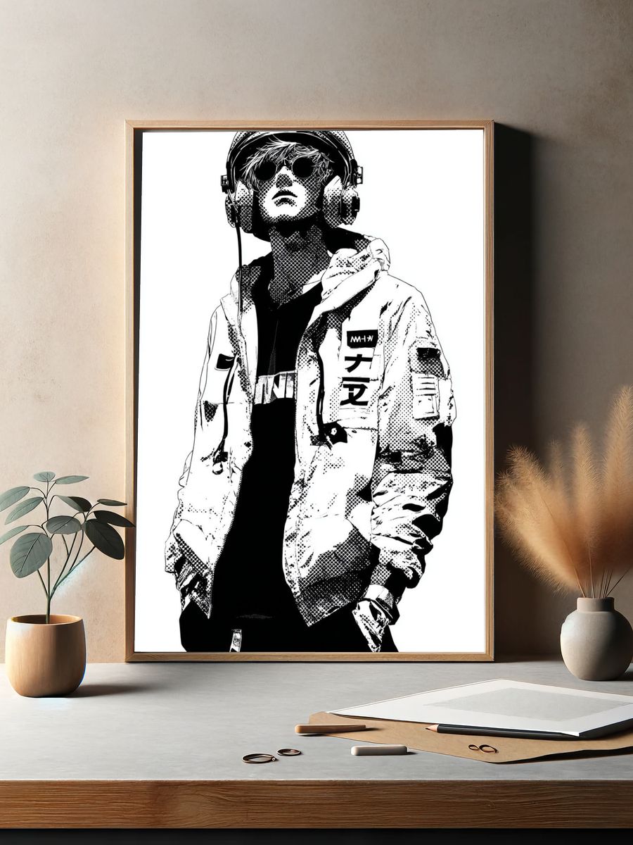 Stylish Urban Youth — Illustration Print. — room view 2