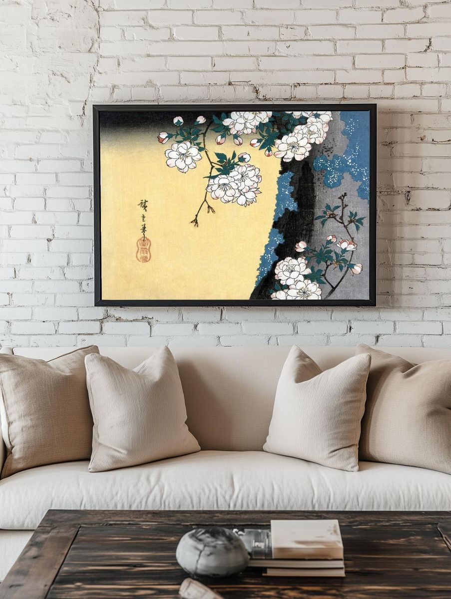 Cherry Blossom — Japanese Art Print room preview