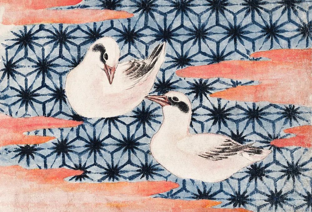 Elegant Birds — Japanese Art Print. poster detail
