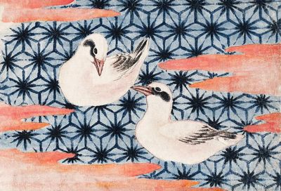 Elegant Birds — Japanese Art Print. poster