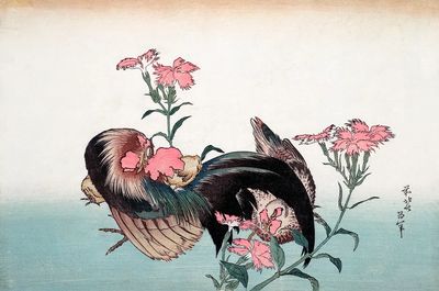 Birds and Flowers — Japanese Art Print. poster