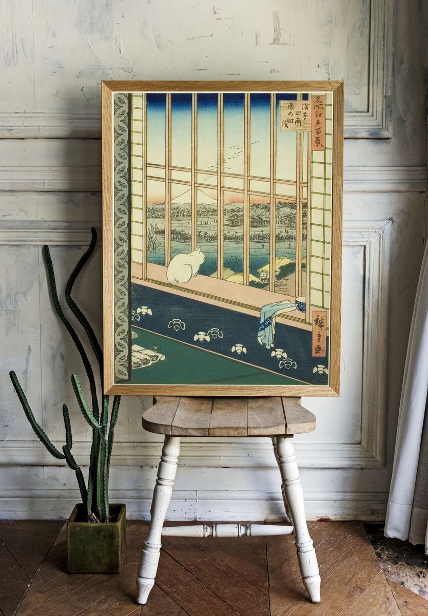 Asakusa Rice Fields by Utagawa Hiroshige — Art Print room preview