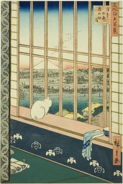Asakusa Rice Fields by Utagawa Hiroshige — Art Print. poster print