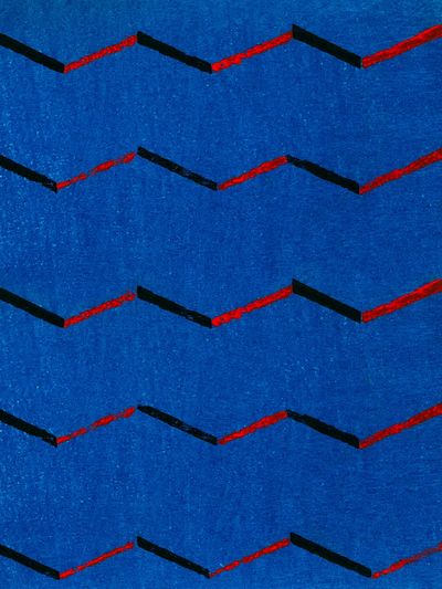 Vintage woodblock print Japanese textile. poster
