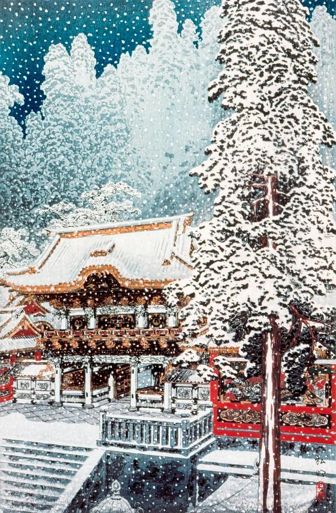 Yōmei Gate Nikkō (ca.1929–1932) print. poster — fine-art art