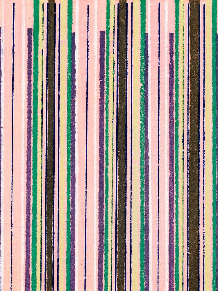 Vintage woodblock print Japanese textile. poster — fine-art art